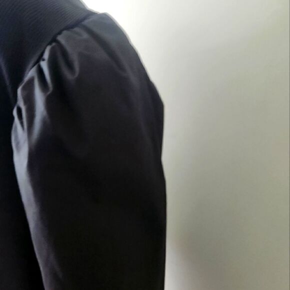 CHICOS SHORT DRESS BOW SLEEVE HENLEY. DRESS SOLID DRESS  SIZE 3.very beautiful - Picture 3 of 6